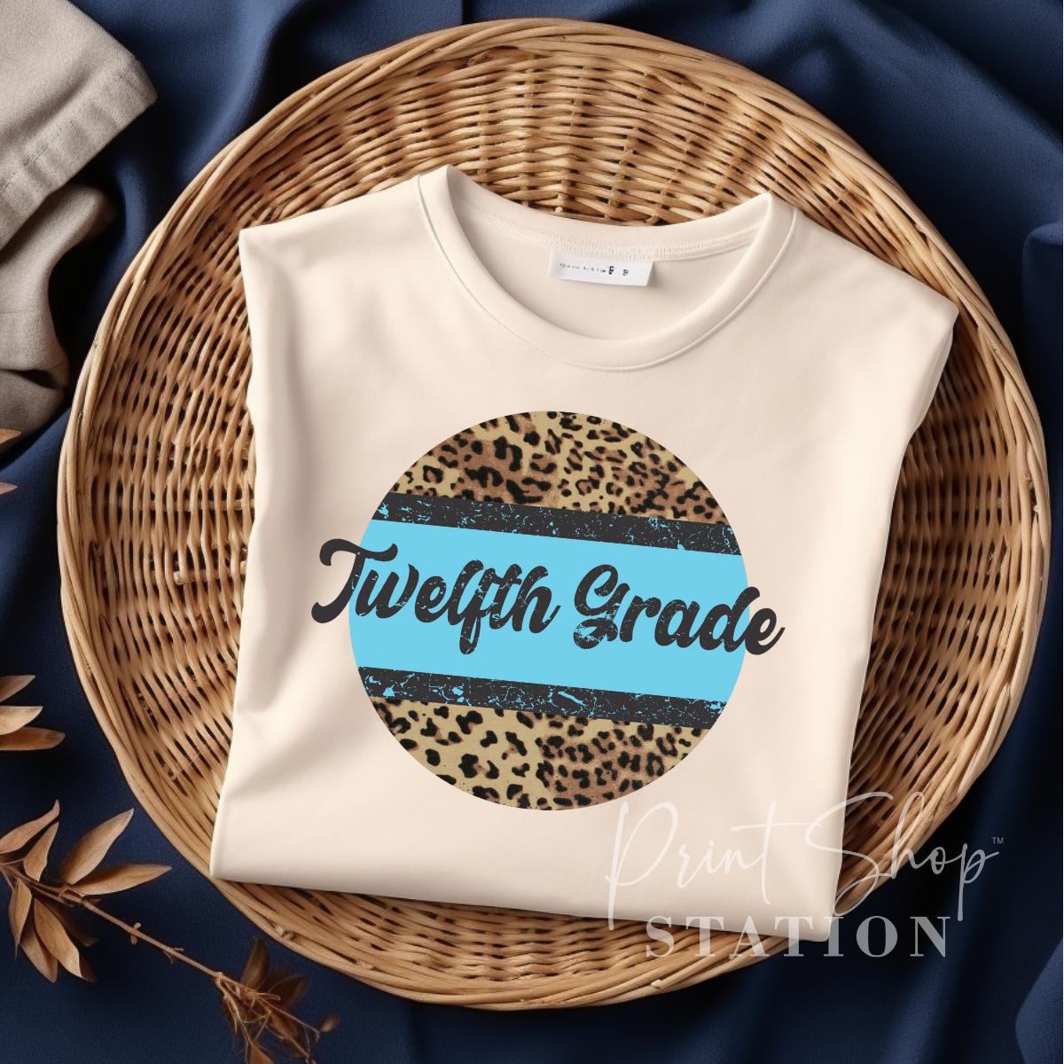 Twelfth Grade Blue Leopard