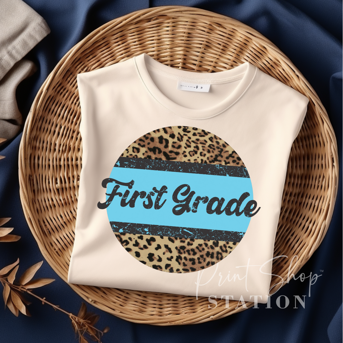 First Grade Blue Leopard