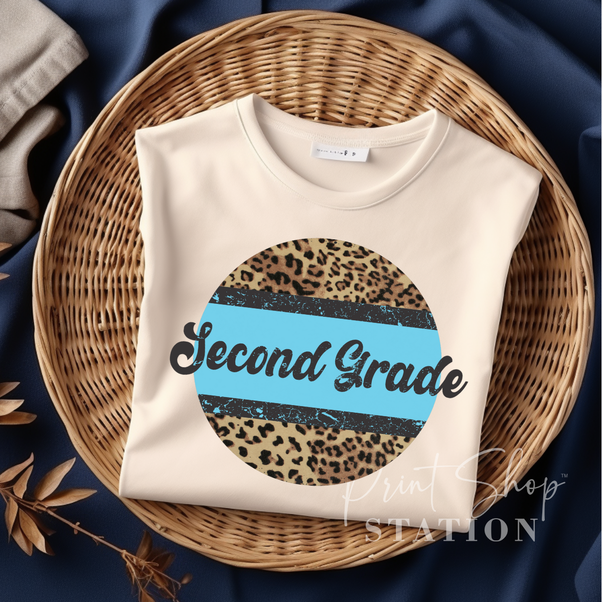 Second Grade Blue Leopard