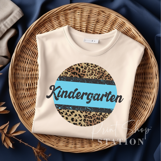 Kindergarten Blue Leopard